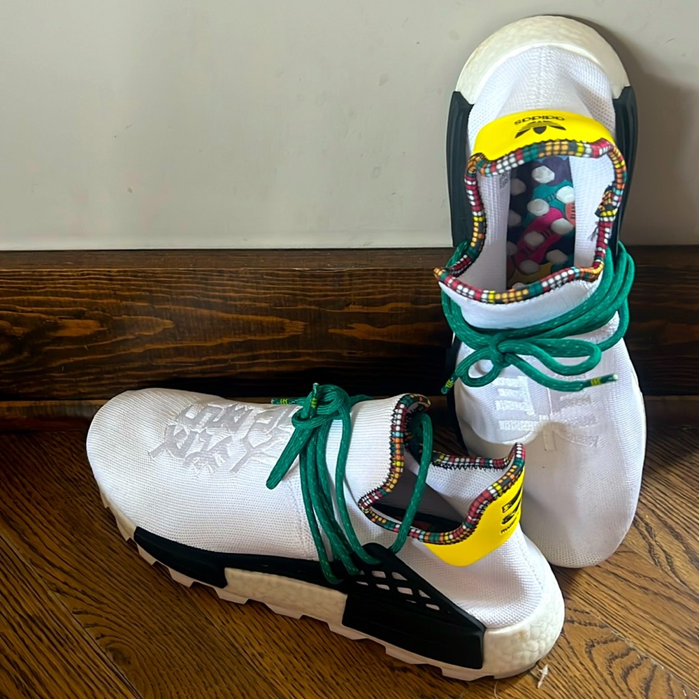 Pharrell Williams Solar Hu NMD. US size 13. White.